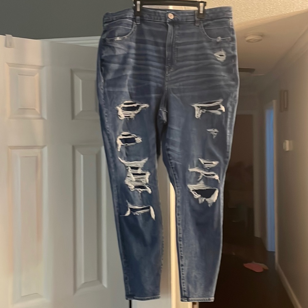 AE Ne(x)t Level Soft Knit Patched High-Waisted Jegging size 18 curvy